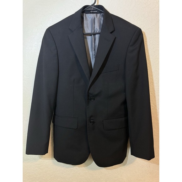 Pronto Uomo Other - Pronto Uomo Blazer Black Jacket Mens Sz 35  Short 29 Waist Wool Poly 2 Button